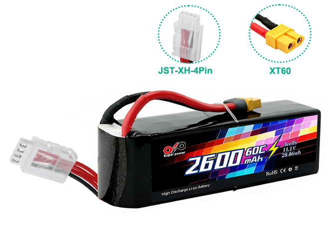 Μπαταρία για AolsteCell 11.1V 3S 2600mAh 60C XT60